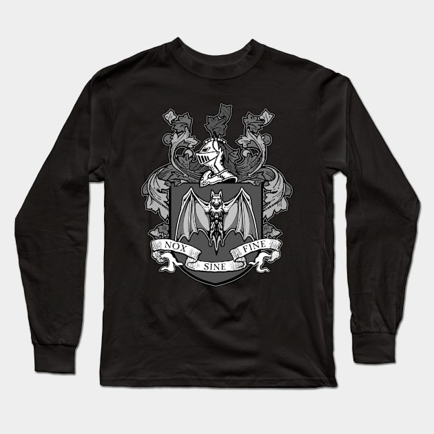 Bat Crest Long Sleeve T-Shirt by artofadornment